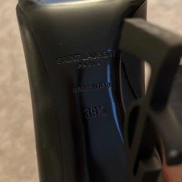 Saint Laurent Opyum YSL Logo pointed toe high heel booties - Picture 4 of 10